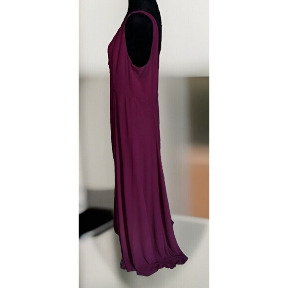 Show Me Your Mumu Kendall Maxi Dress Merlot Chiffon Sleeveless Floor Length XL - Picture 5 of 12